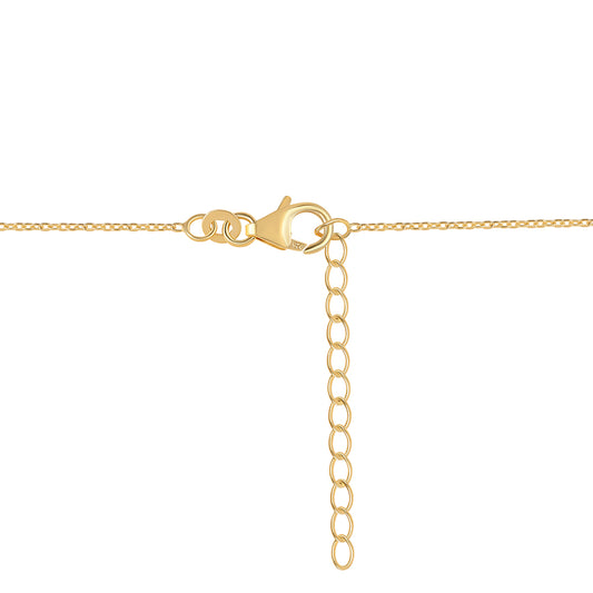 Collar de Plata Bañada en Oro con Lolita