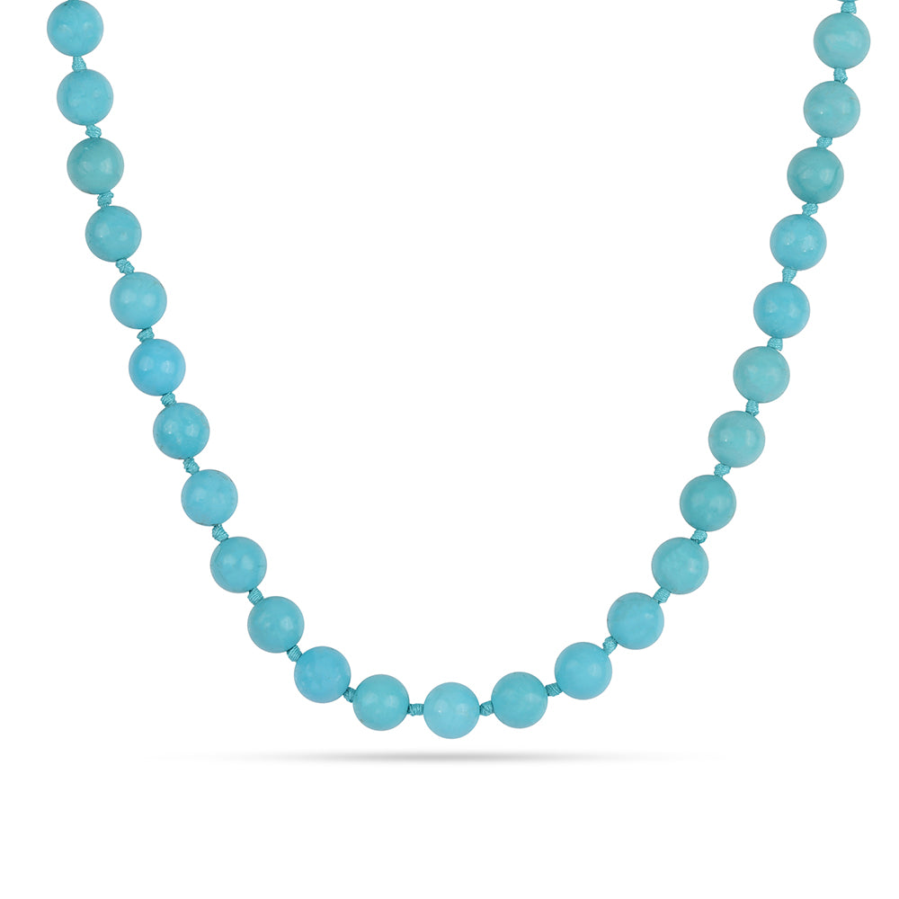 Conjunto de Plata Bañada en Oro con Turquesa Bella Durmiente ( Collar +Pulsera )