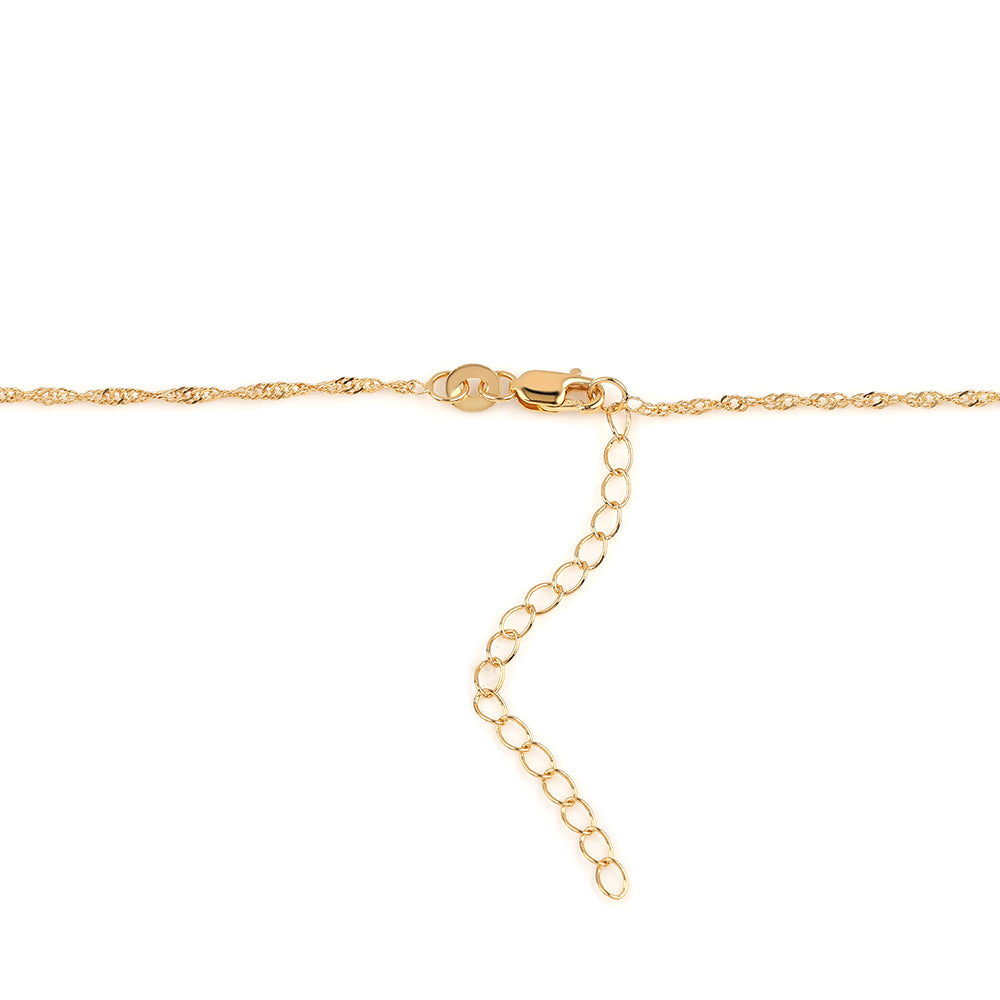 Cadena de Plata Bañada en Oro ( Collar )