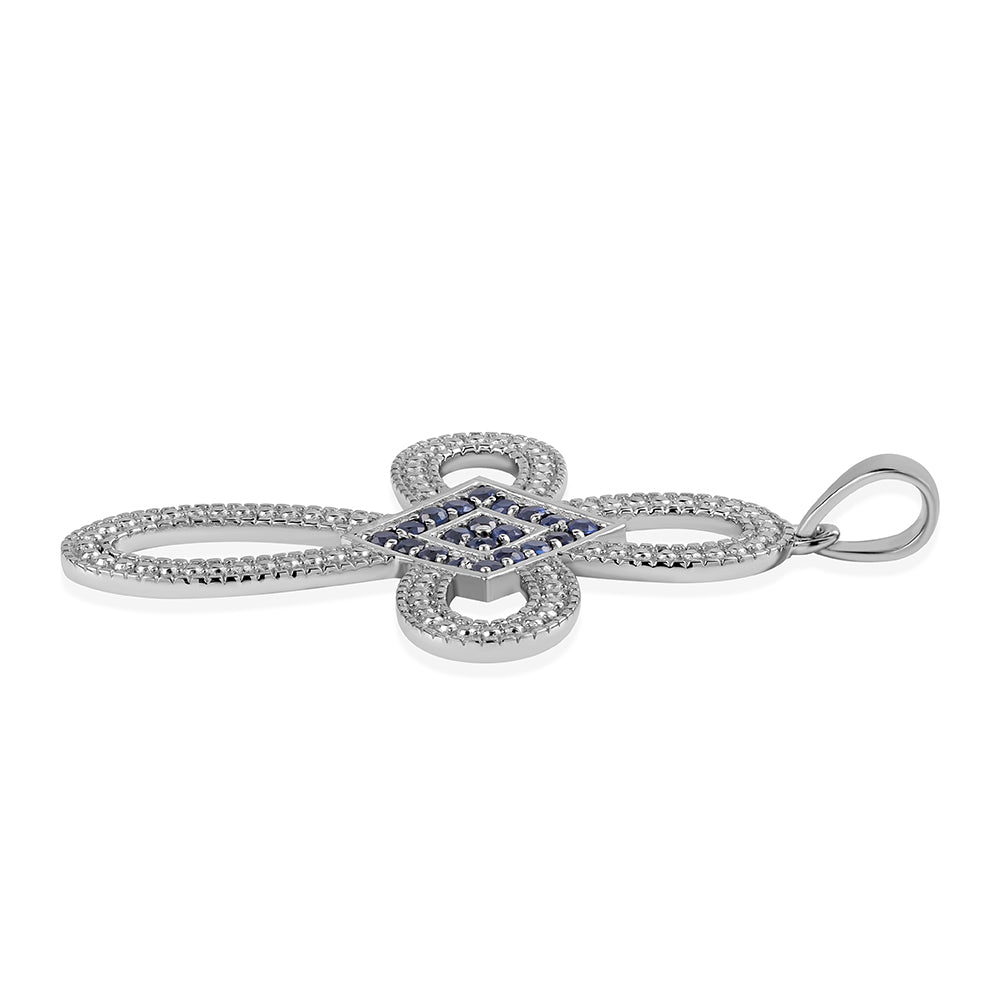 Colgante de Plata con Zafiro Azul Australiano