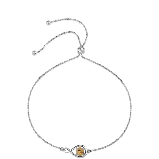 Pulsera de Plata con AA Citrino de Brasil