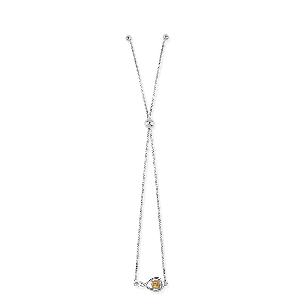 Pulsera de Plata con AA Citrino de Brasil