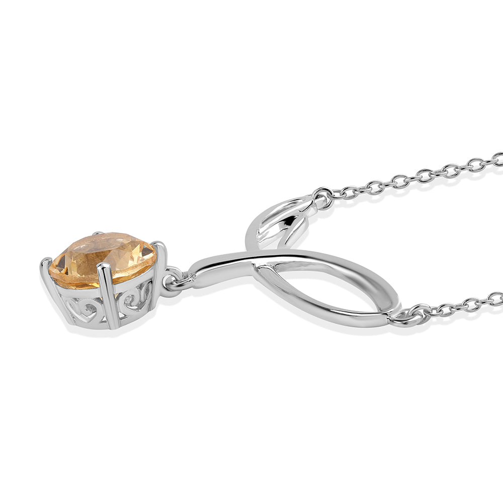 Collar de Plata con AA Citrino de Brasil