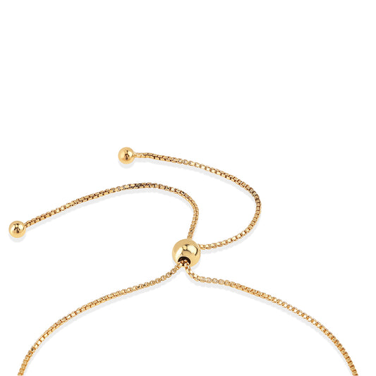 Pulsera de Plata Bañada en Oro con Rubí de Mozambique