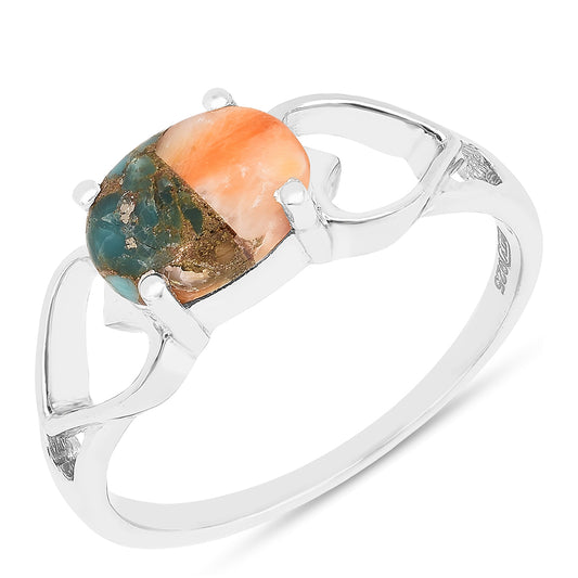 Anillo de Plata con Turquesa Ostra