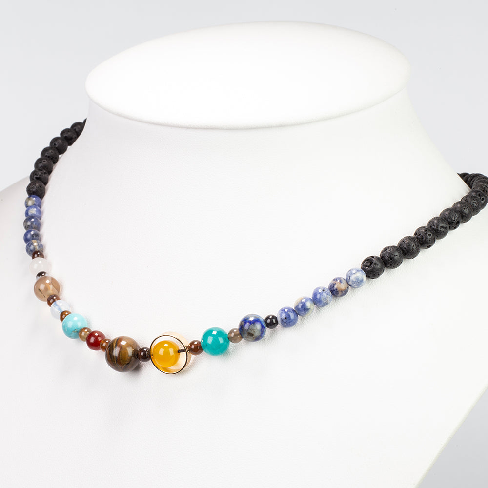 Collar Pepita con Lapislázuli y Ojo de Tigre