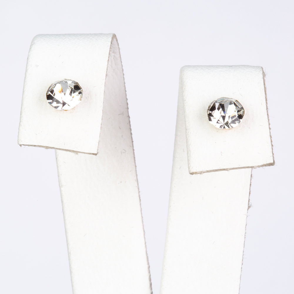 Conjunto de Aleación Bañado en Oro con Perla de cristal y Cristal Emporia® Blanco ( Pendientes )