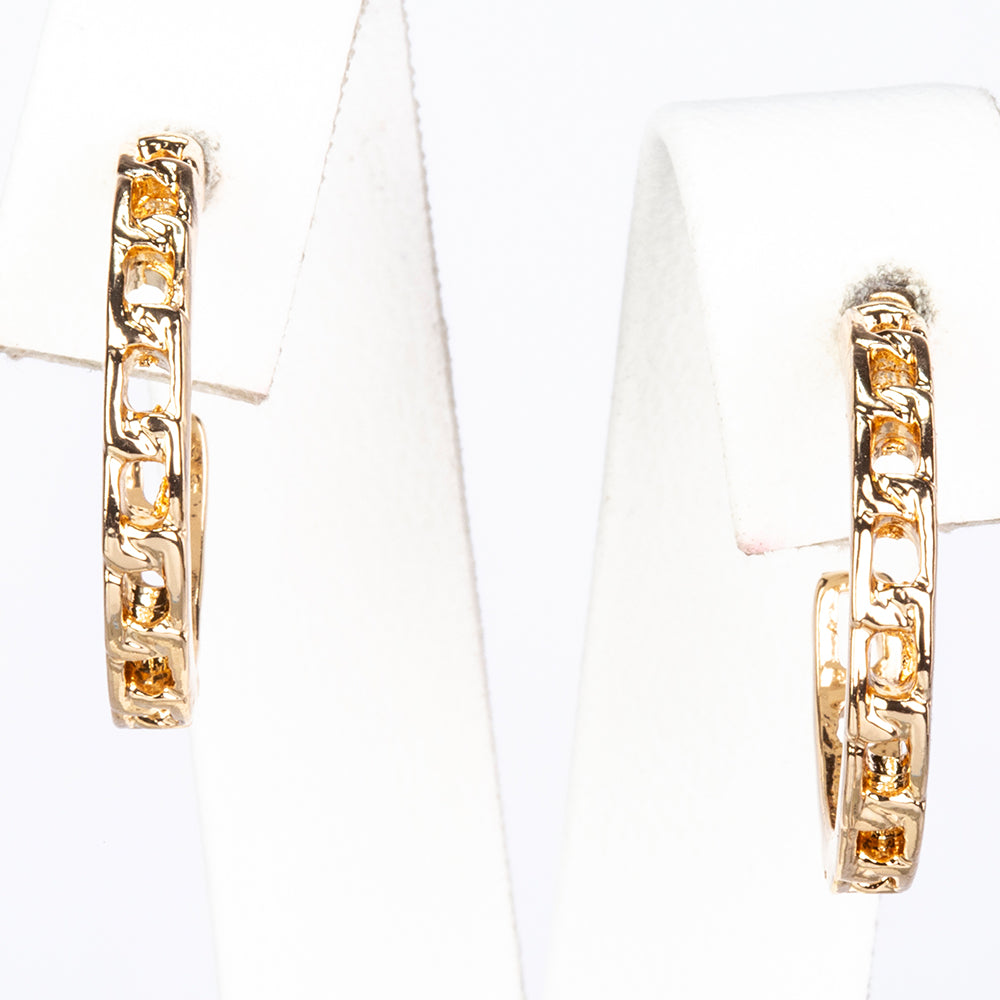 Conjunto de Aleación Bañado en Oro con Perla y Cristal Emporia® Blanco ( Pendientes )