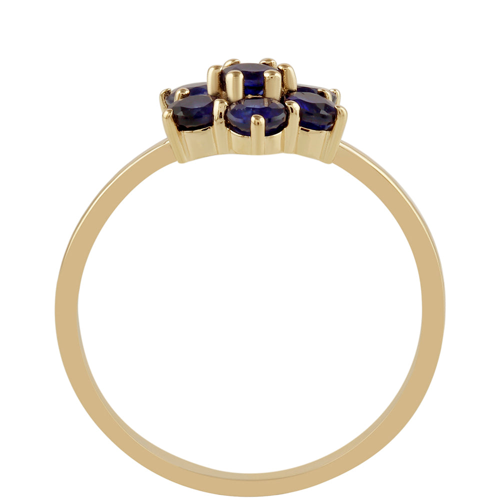 Anillo de Oro 9K con Zafiro de Tailandia
