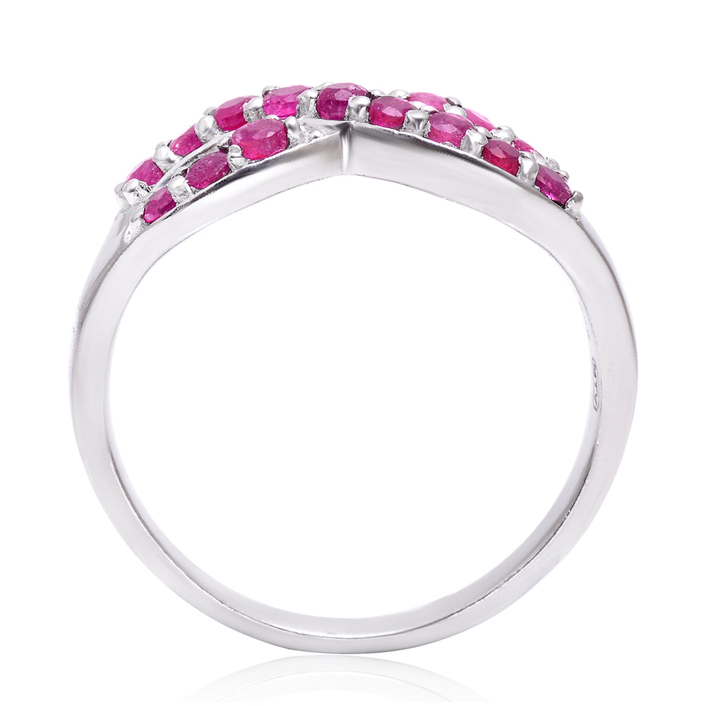 Anillo de Plata con Rubí de Madagascar