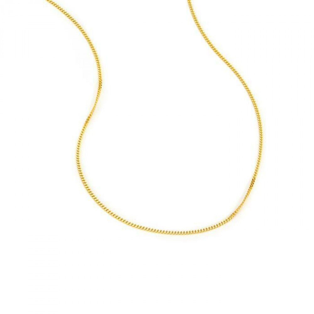 Cadena de Plata Bañada en Oro