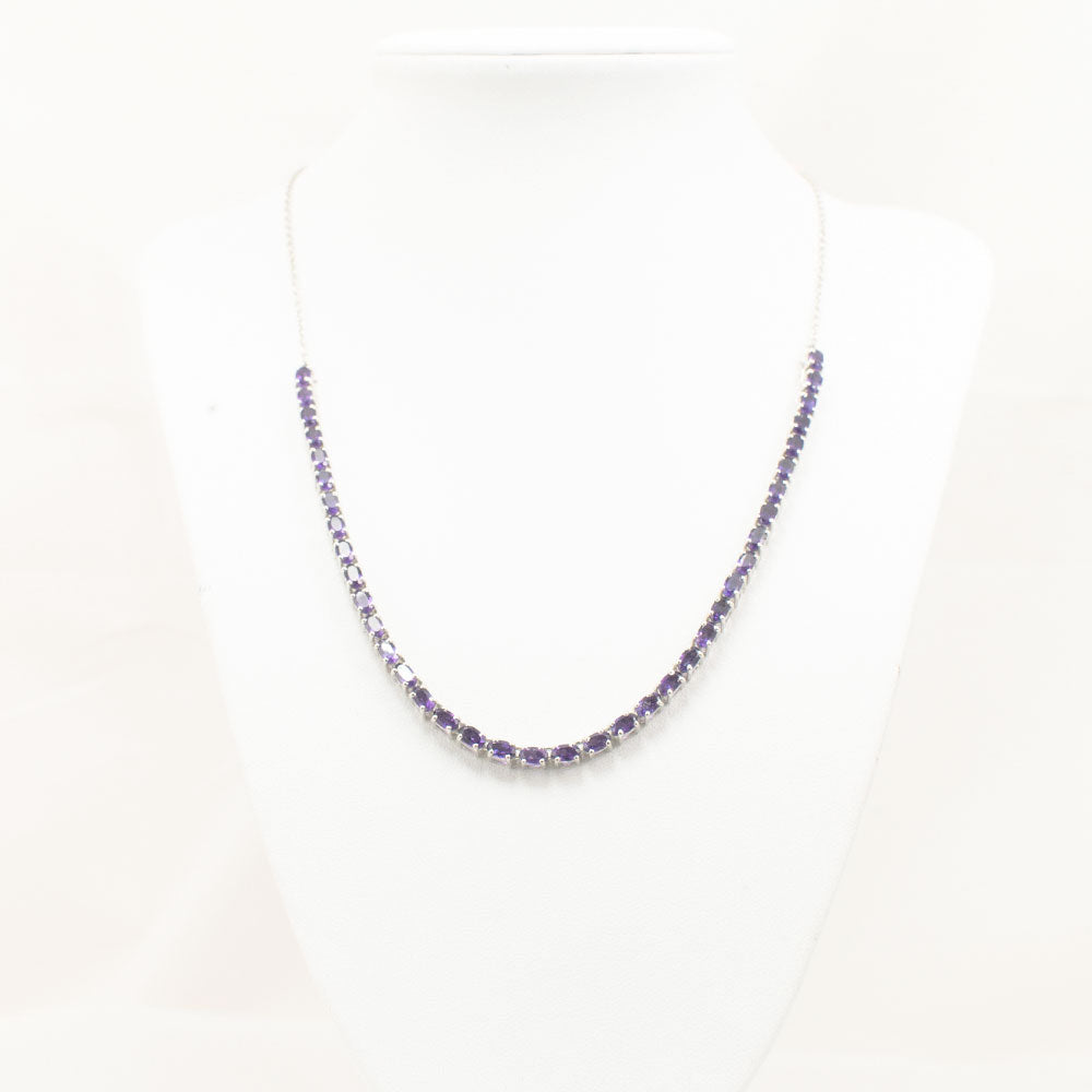 Collar de Plata con Amatista de Marruecos