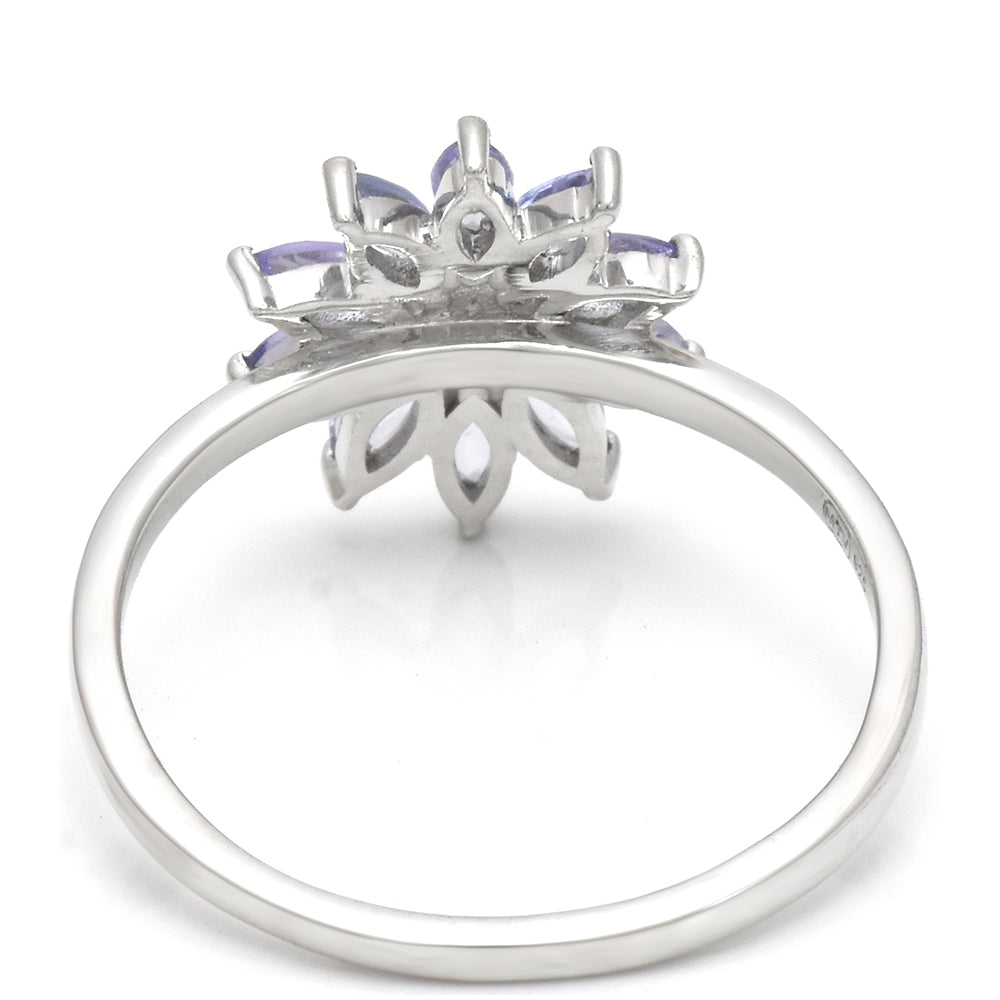 Anillo de Plata con Tanzanita AAA
