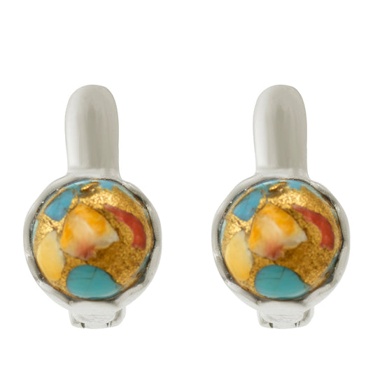 Pendientes de Plata con Turquesa Ostra
