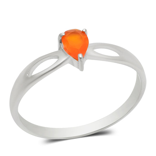 Anillo de Plata con Ágata Roja