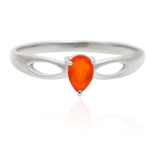 Anillo de Plata con Ágata Roja