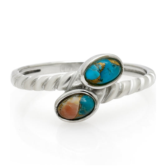 Anillo de Plata con Turquesa Ostra