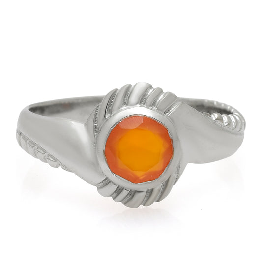 Anillo de Plata con Ágata Roja