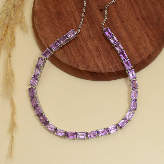 Pulsera de Plata con Amatista de Brasil