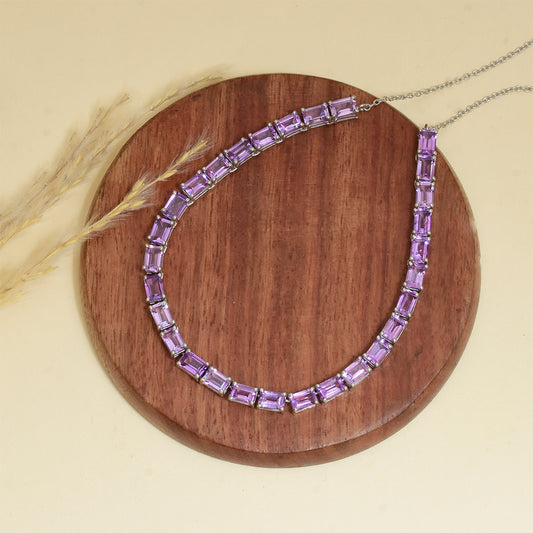 Pulsera de Plata con Amatista de Brasil