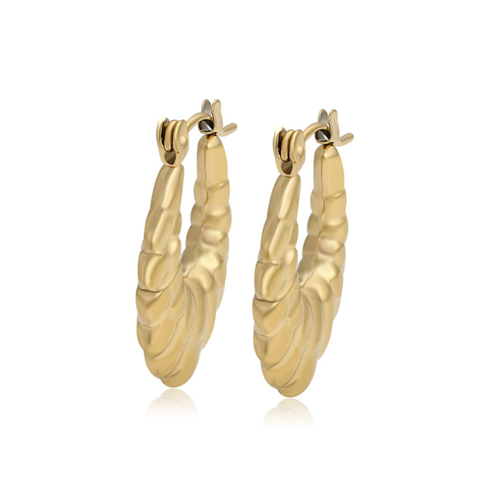 Pendientes de Aleación Bañado en Oro