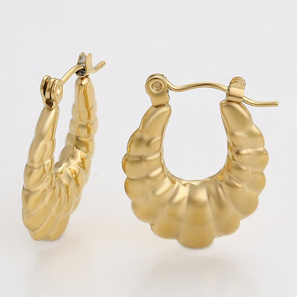 Pendientes de Aleación Bañado en Oro