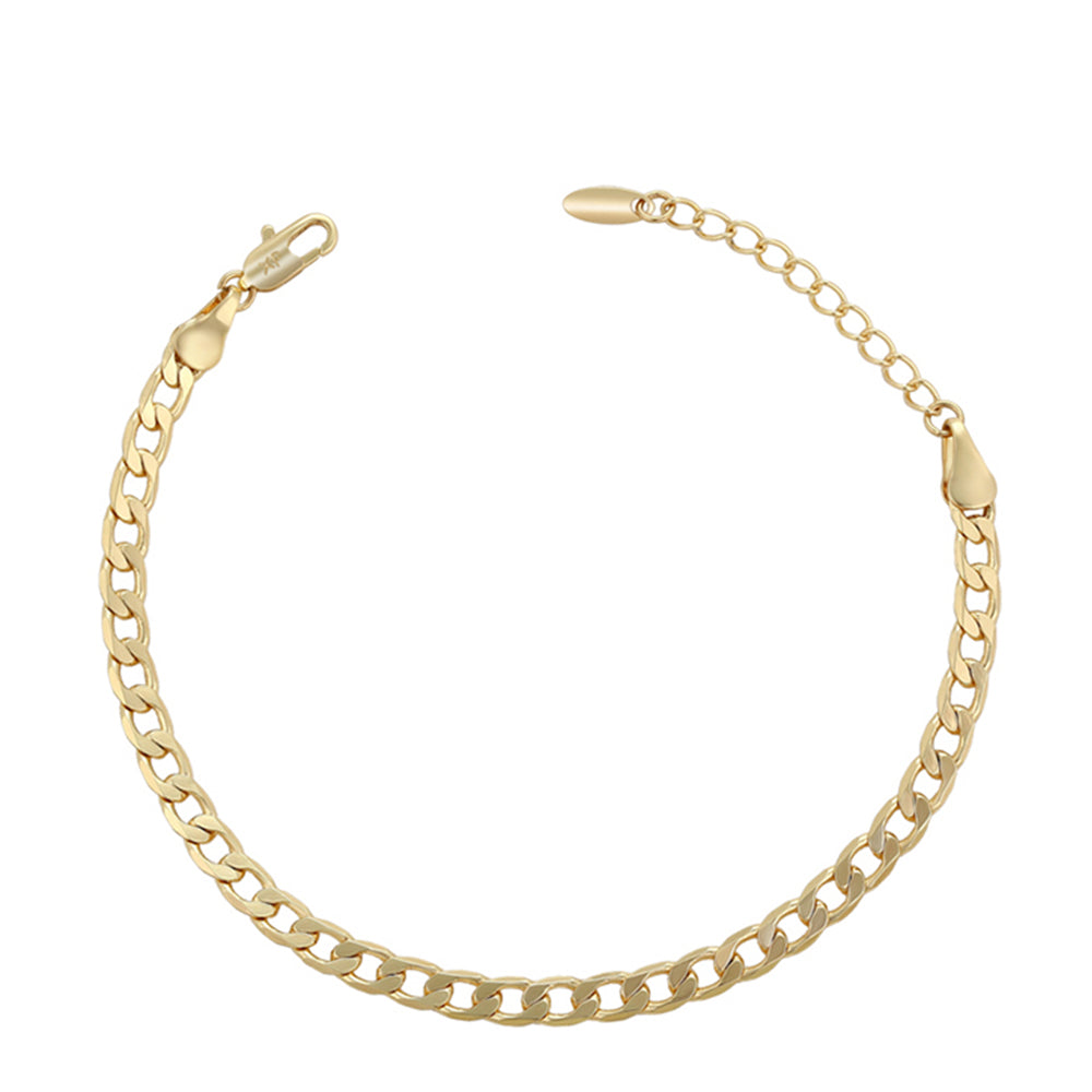 Pulsera de Aleación Bañado en Oro
