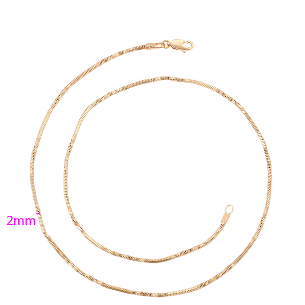 Cadena de Aleación Bañado en Oro ( Collar )