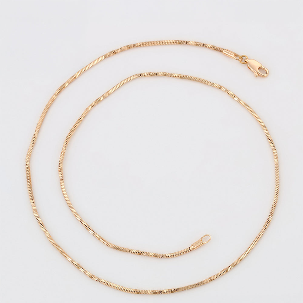 Cadena de Aleación Bañado en Oro ( Collar )