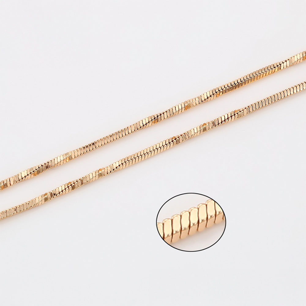 Cadena de Aleación Bañado en Oro ( Collar )