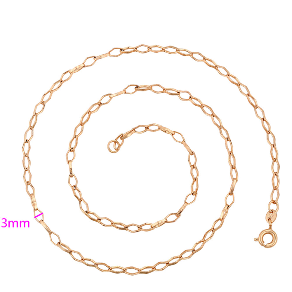Cadena de Aleación Bañado en Oro ( Collar )