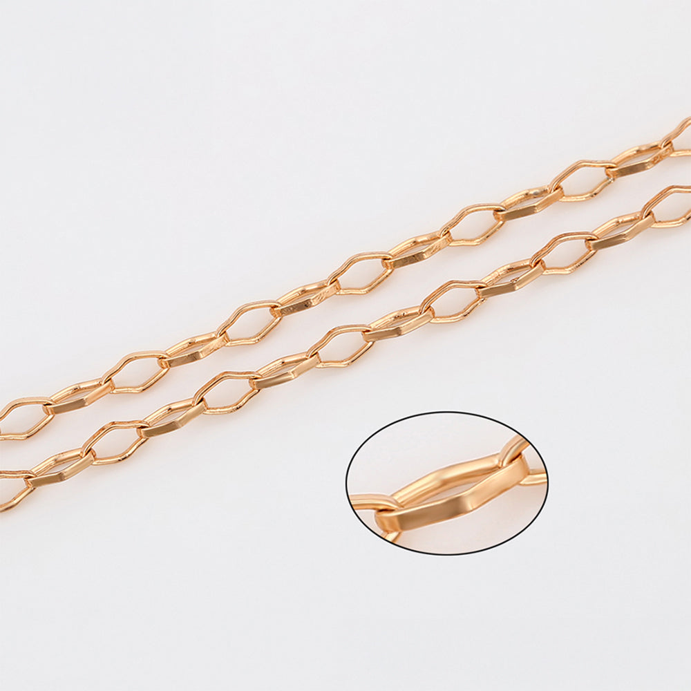 Cadena de Aleación Bañado en Oro ( Collar )