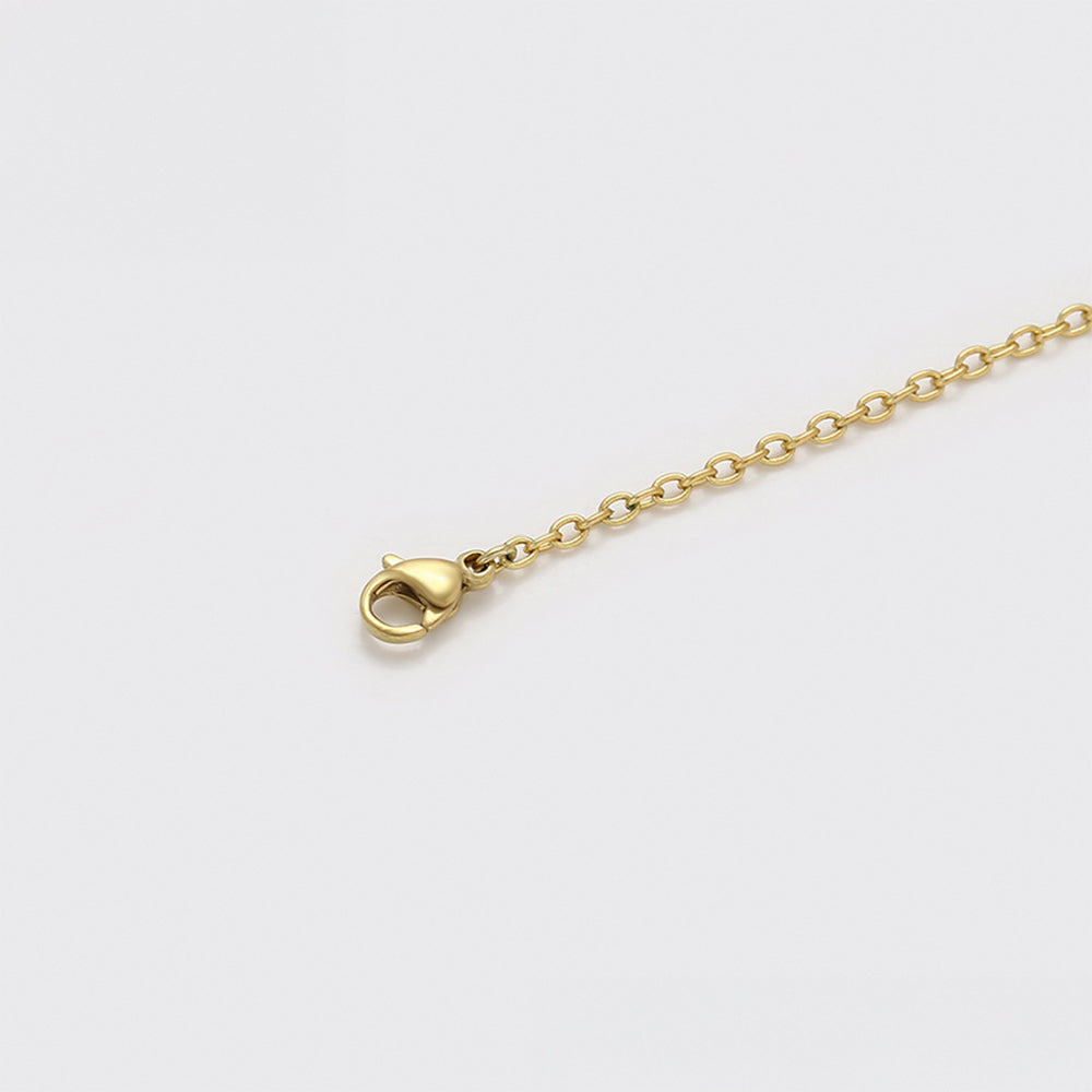 Pulsera de Aleación Bañado en Oro con Perla de cristal y Cristal Emporia® Blanco