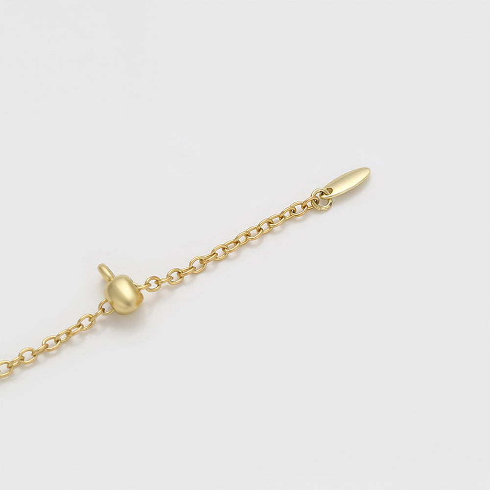 Pulsera de Aleación Bañado en Oro con Perla de cristal y Cristal Emporia® Blanco