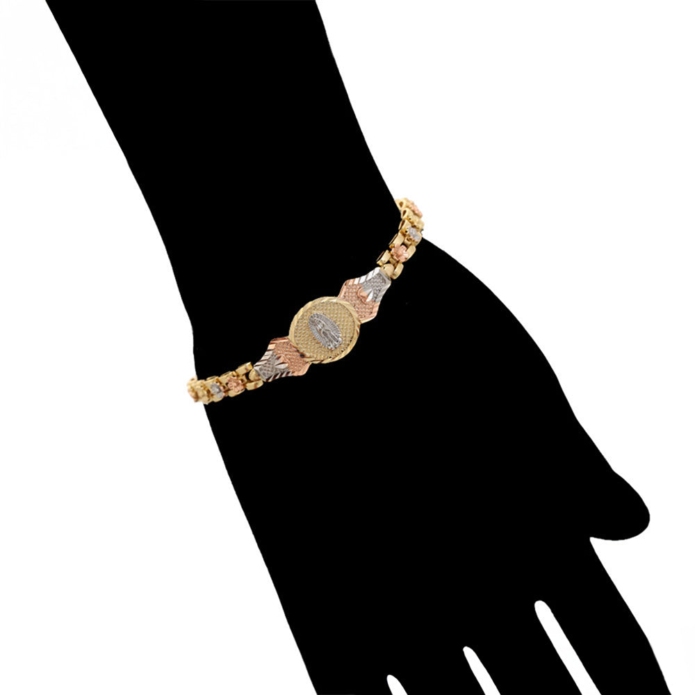 Pulsera de Aleación Bañado en Oro con Cristal Emporia® Blanco