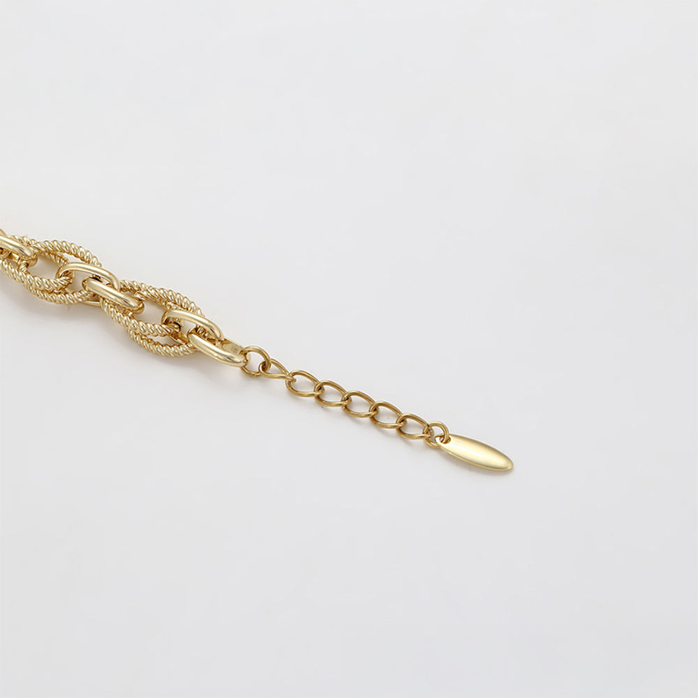 Pulsera de Aleación Bañado en Oro