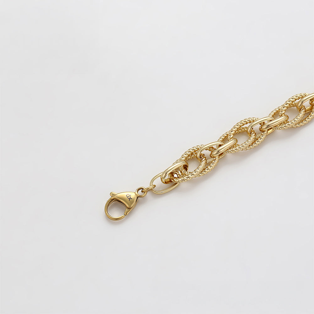 Pulsera de Aleación Bañado en Oro