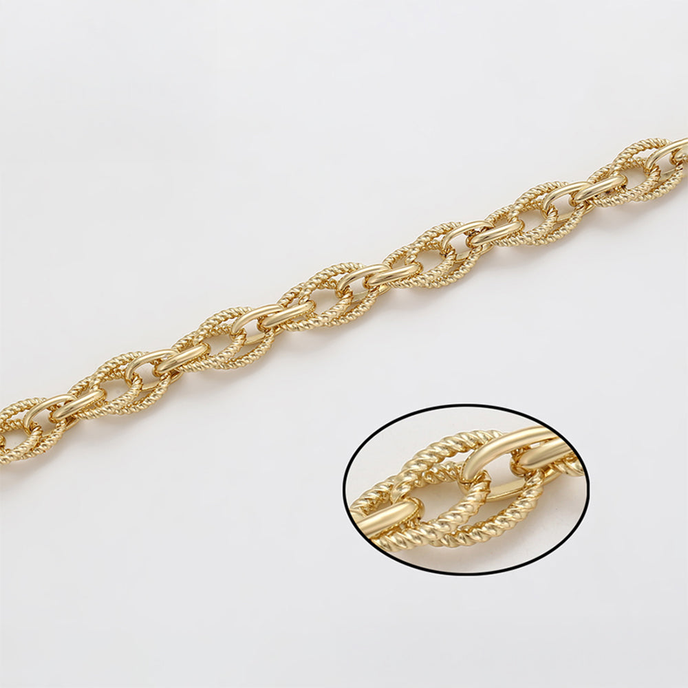 Pulsera de Aleación Bañado en Oro
