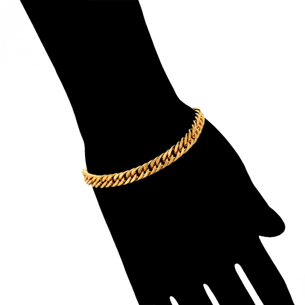 Pulsera de Aleación Bañado en Oro