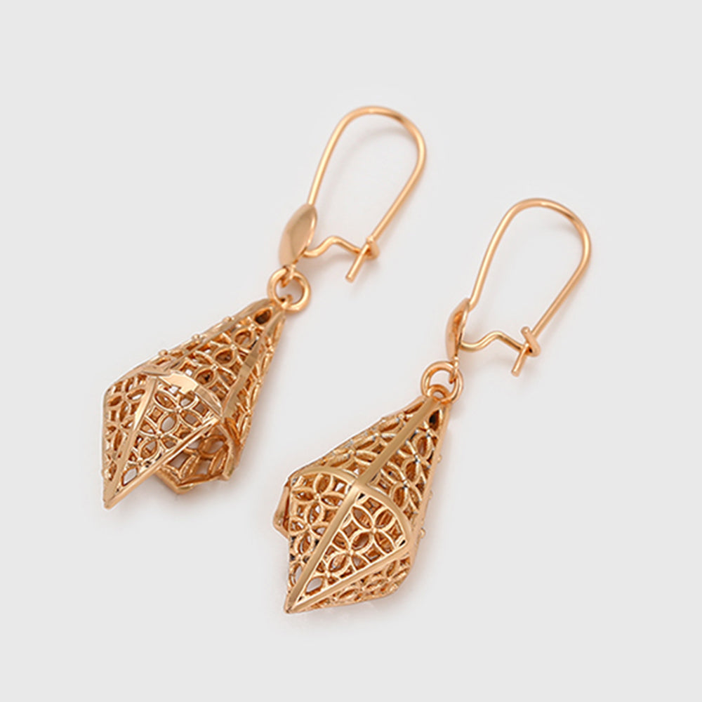 Pendientes de Aleación Bañado en Oro