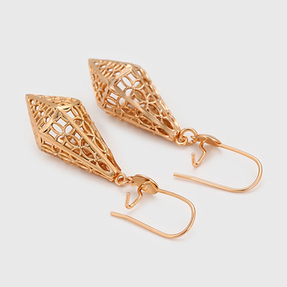 Pendientes de Aleación Bañado en Oro