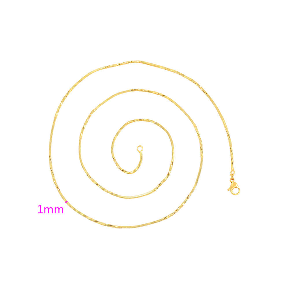 Collar de Aleación Bañado en Oro