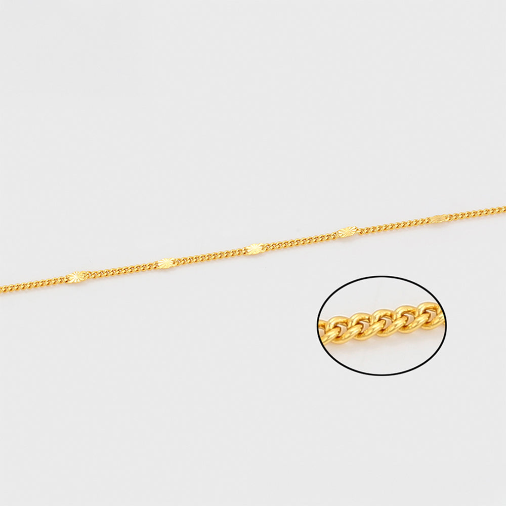 Collar de Aleación Bañado en Oro