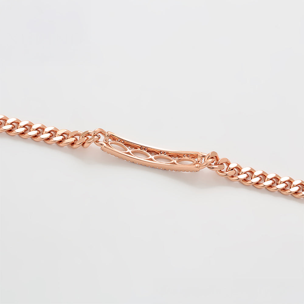 Pulsera de Aleación Bañado en Oro con Cristal Emporia® Blanco