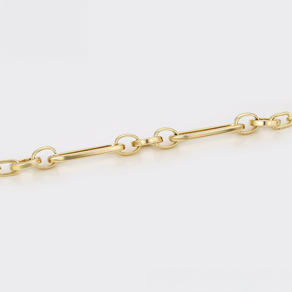 Pulsera de Aleación Bañado en Oro