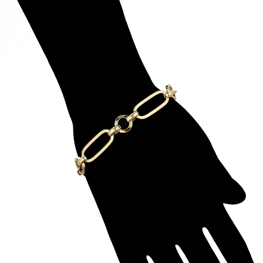 Pulsera de Aleación Bañado en Oro