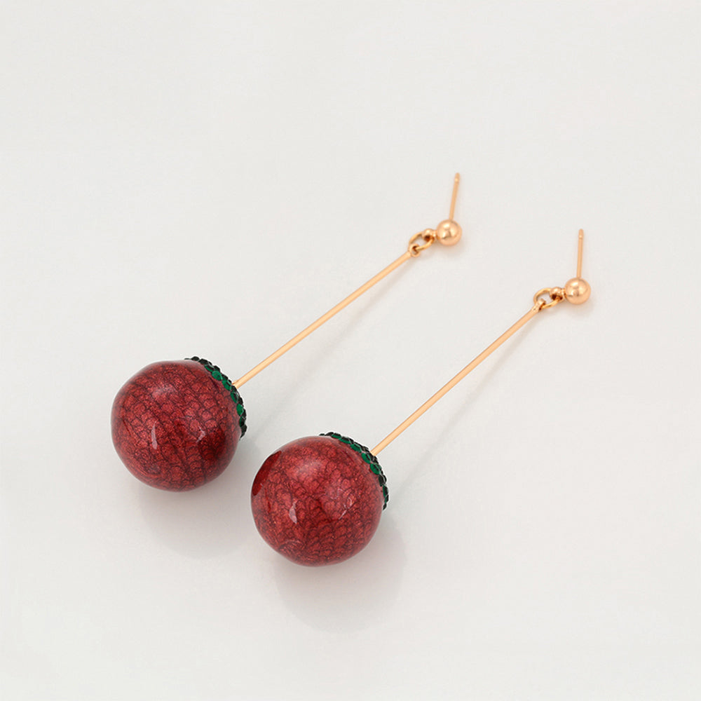 Pendientes de Aleación Bañado en Oro con Cristal Emporia® Verde