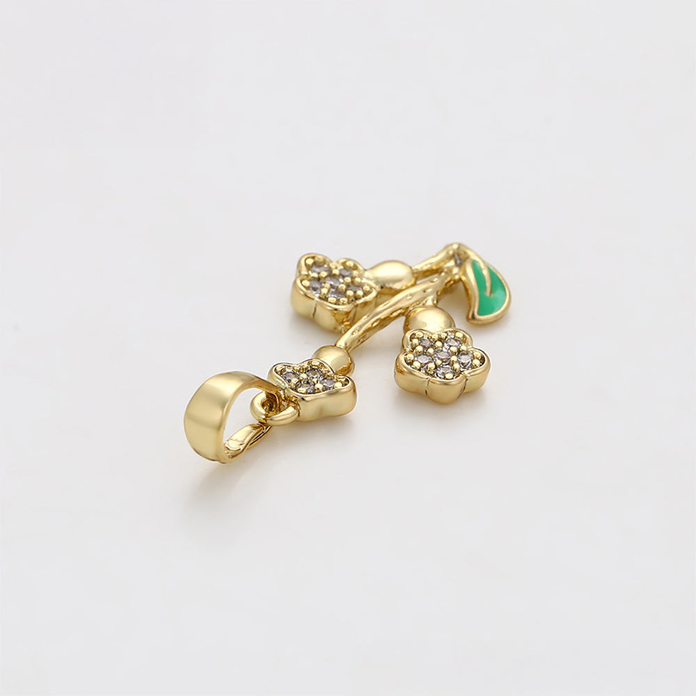 Colgante de Aleación Bañado en Oro con Cristal Emporia® Blanco