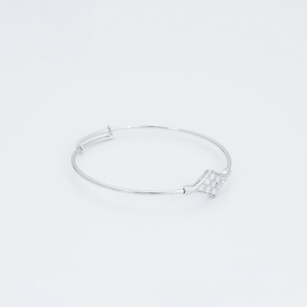 Pulsera de Aleación Bañado en Oro con Cristal Emporia® Blanco