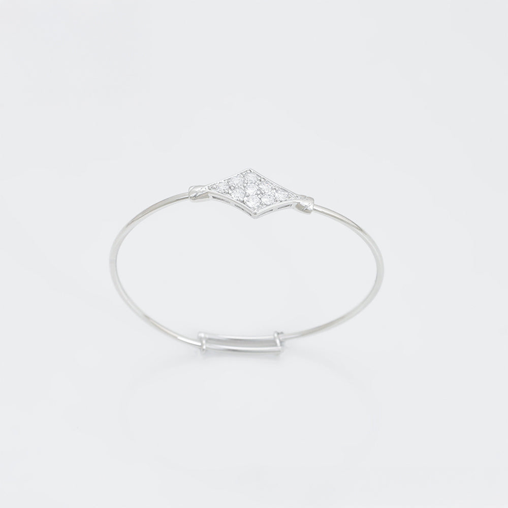 Pulsera de Aleación Bañado en Oro con Cristal Emporia® Blanco